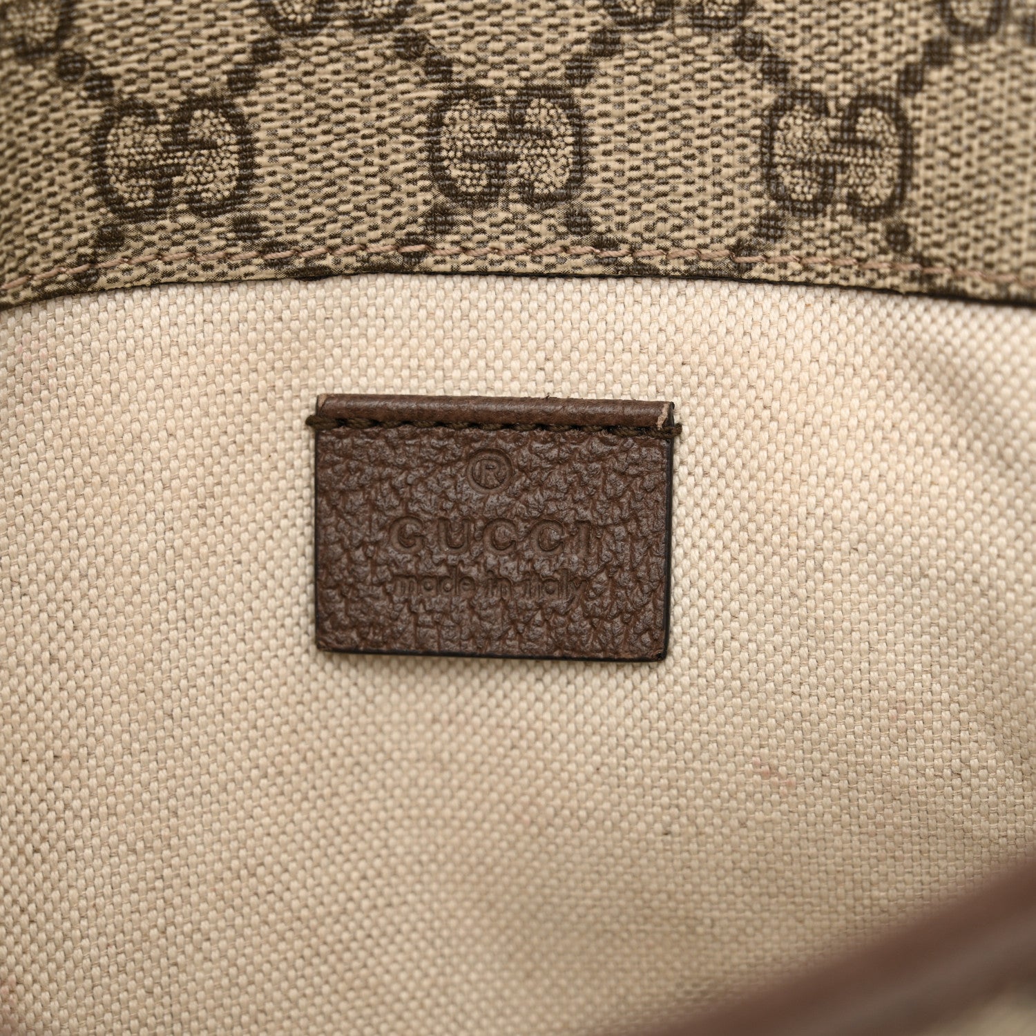 Gucci GG Supreme Monogram Neo Vintage Web Belt Bag Brown 6 of 13