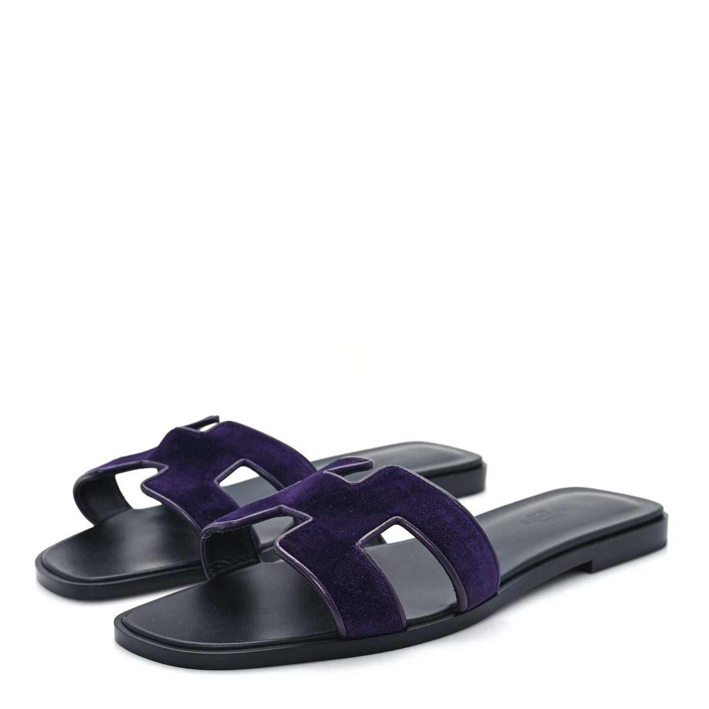 Velvet Nappa Oran Sandals  38.5 Violet Fonce