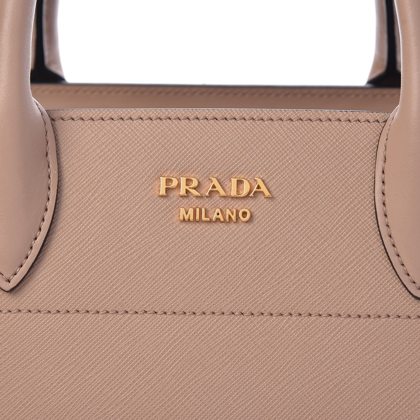 Saffiano City Calfskin Medium Bibliothèque Top Handle Cammeo