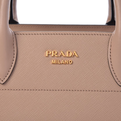 Prada Saffiano City Calfskin Medium Bibliothèque Top Handle Cammeo 8 of 13