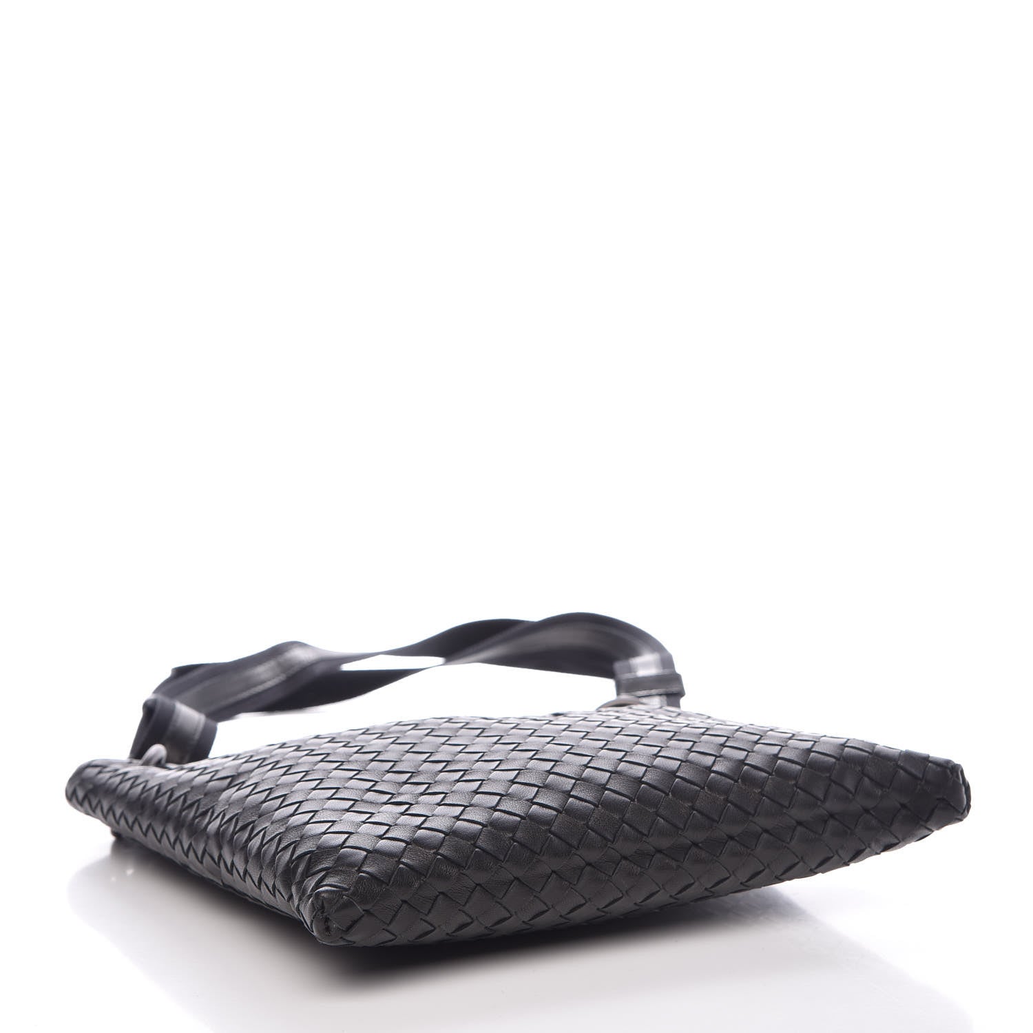 Bottega Veneta Nappa Intrecciato VN Crossbody Messenger Bag Black 4 of 11