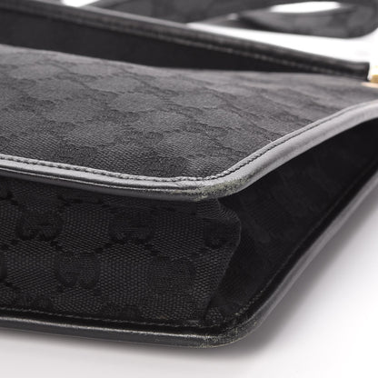 Gucci Monogram Messenger Bag Black 9 of 10