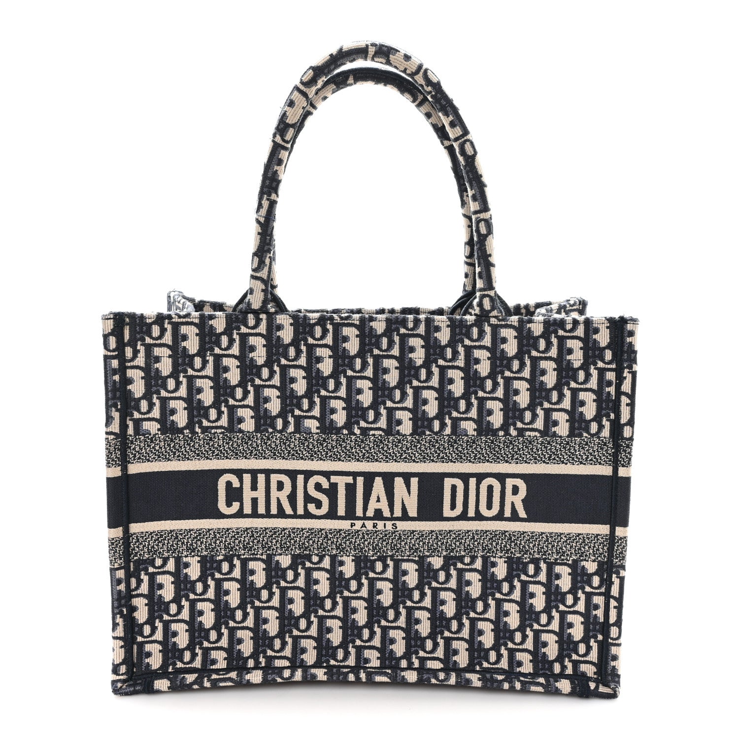 Christian Dior Oblique Medium Book Tote Blue Multicolor 1 of 12