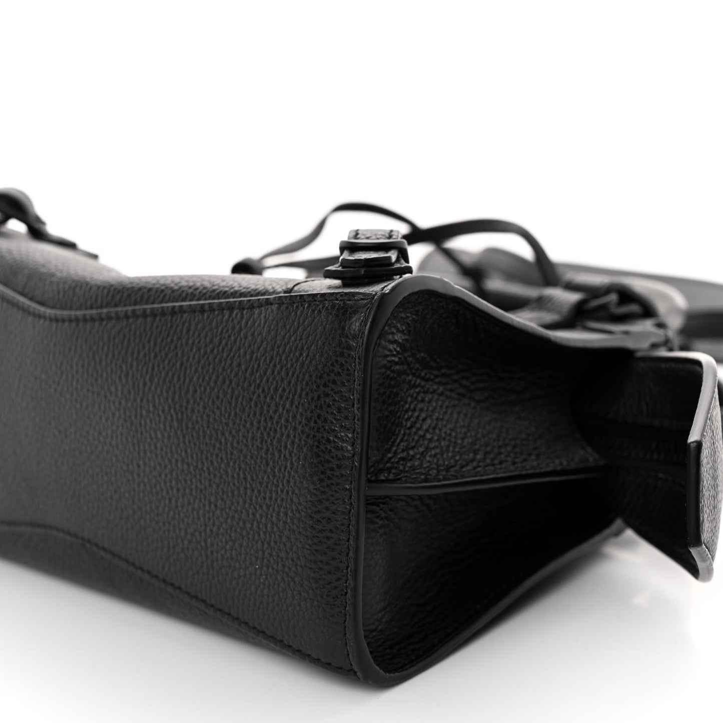 Grained Calfskin Neo Classic Black Hardware Mini City Black