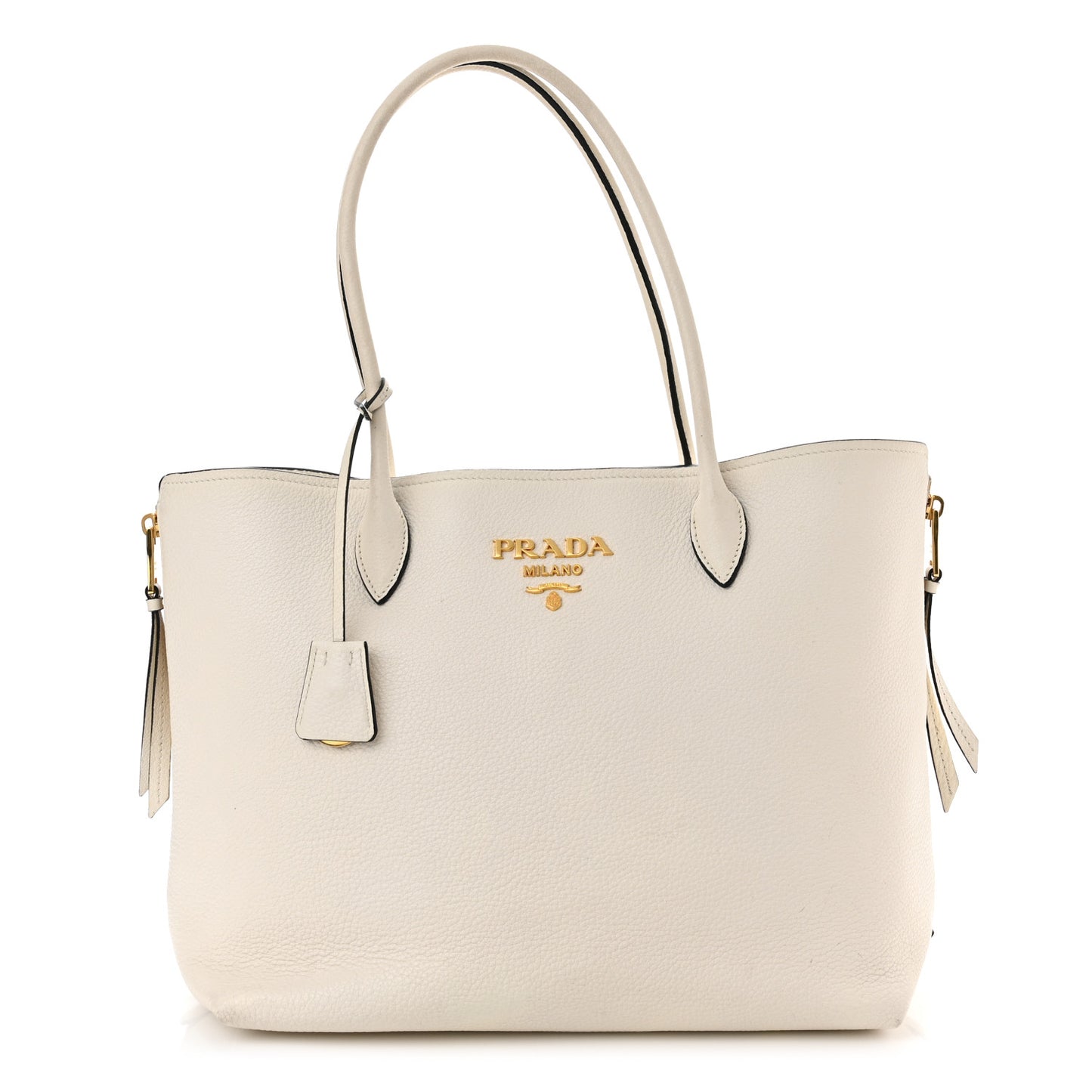 Vitello Daino Shoulder Bag White