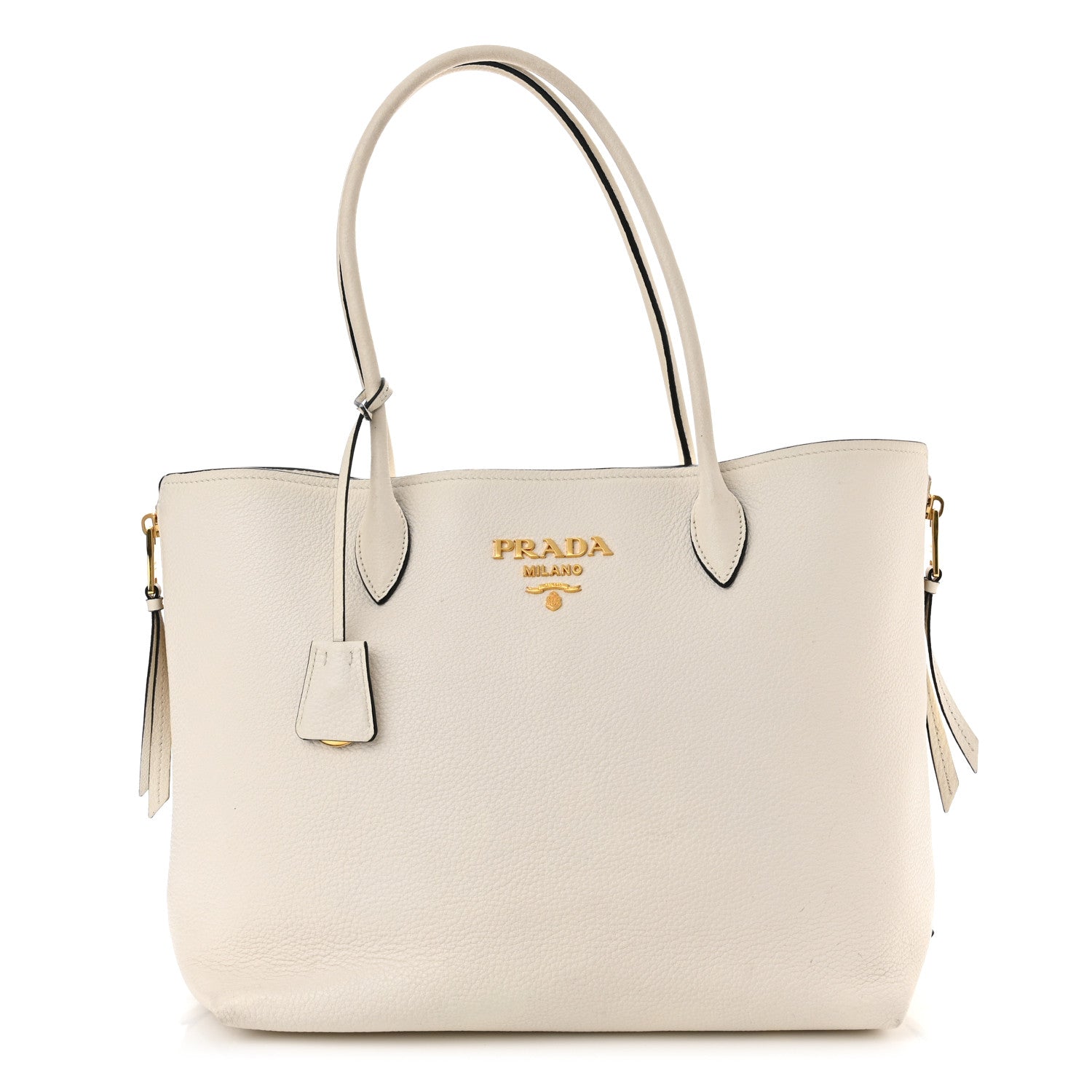 Prada Vitello Daino Shoulder Bag White 1 of 10
