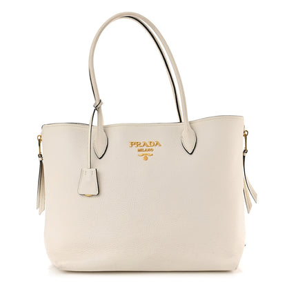 Prada Vitello Daino Shoulder Bag White 1 of 10