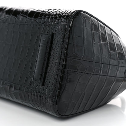 Givenchy Calfskin Crocodile Embossed Small Antigona Black 10 of 10