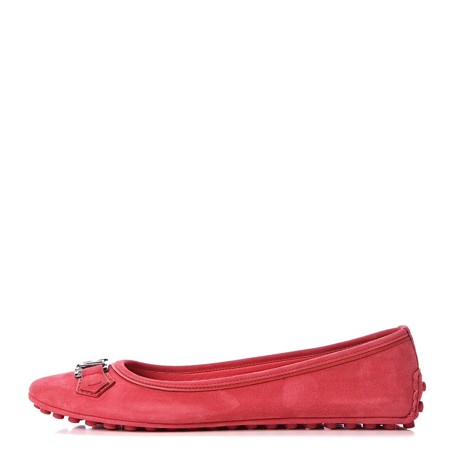 Suede Oxford Ballerina Flats 41 Framboise