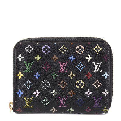 Louis Vuitton Monogram Multicolor Zippy Coin Purse Black Grenade 1 of 5
