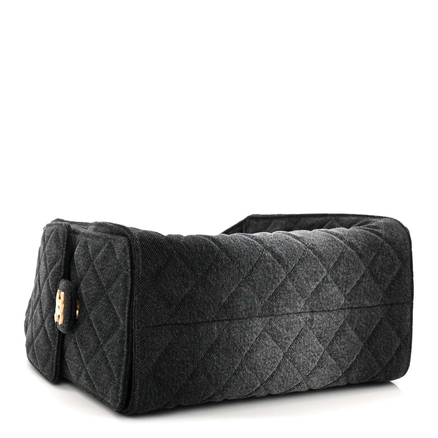 Chanel Washed Denim Quilted Small Chanel 25 Handbag Black 7 of 21