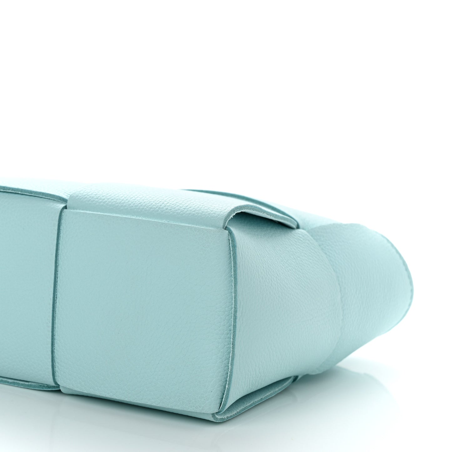 Grained Calfskin Maxi Intrecciato Mini Arco Tote Pale Blue