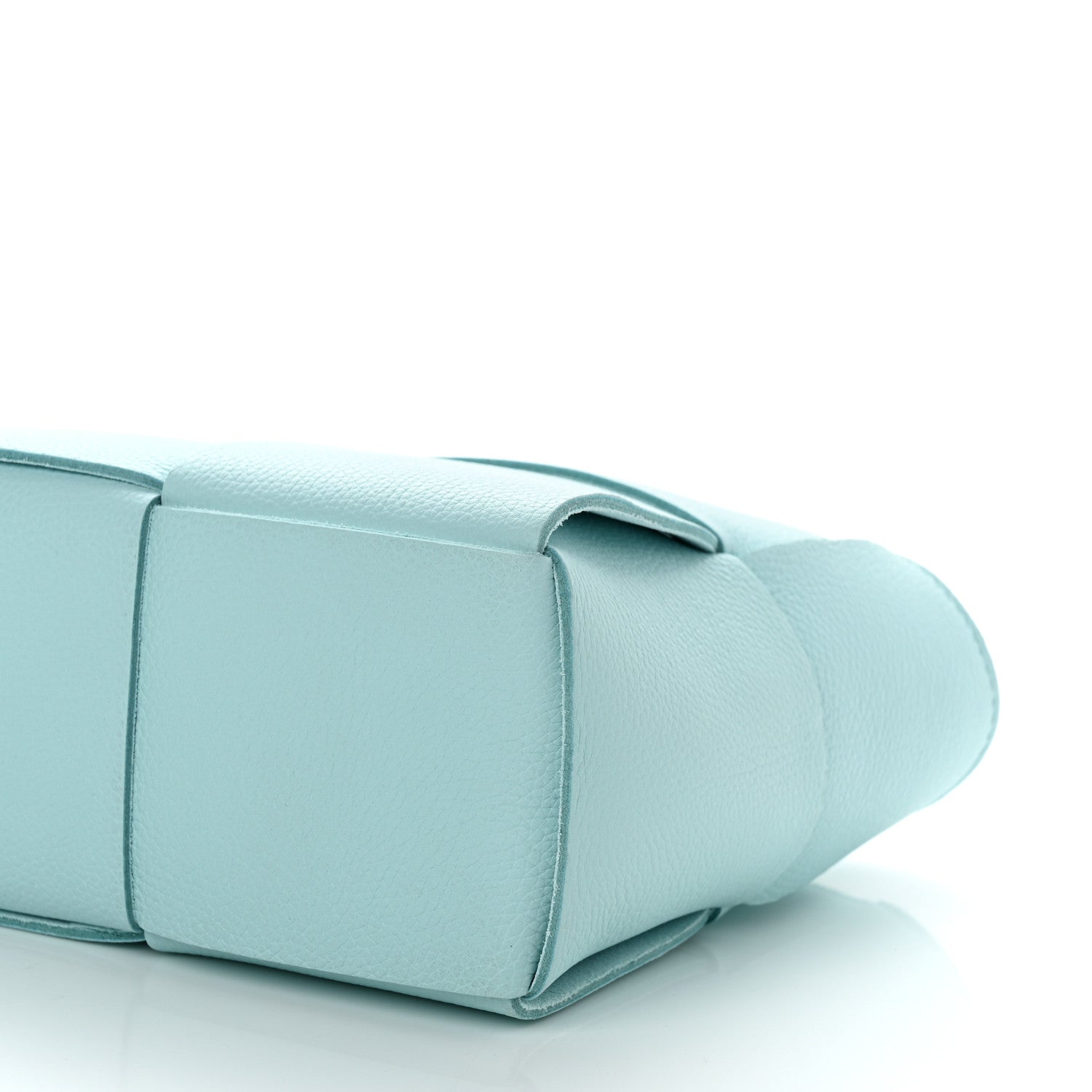 Bottega Veneta Grained Calfskin Maxi Intrecciato Mini Arco Tote Pale Blue 10 of 11