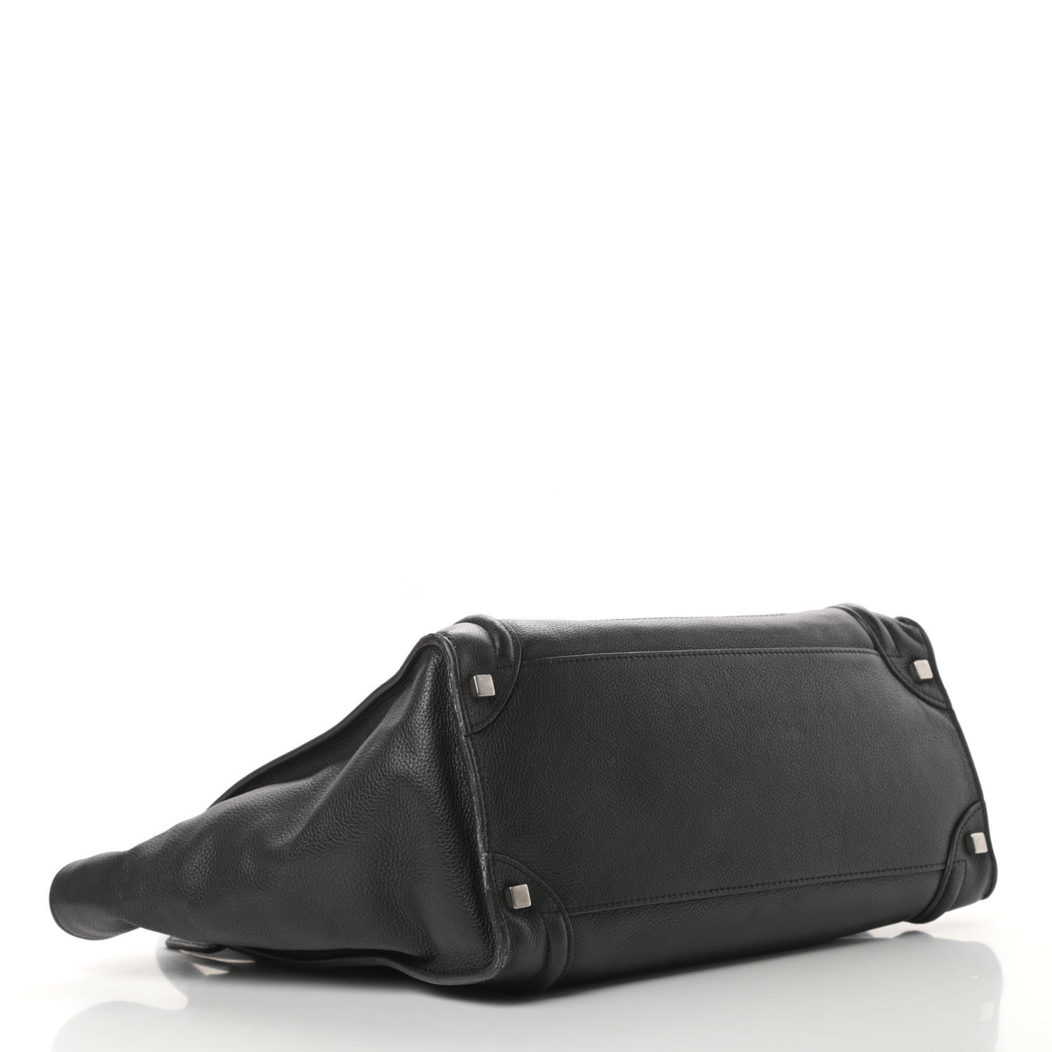 Celine Drummed Calfskin Shoulder Luggage Black 4 of 17