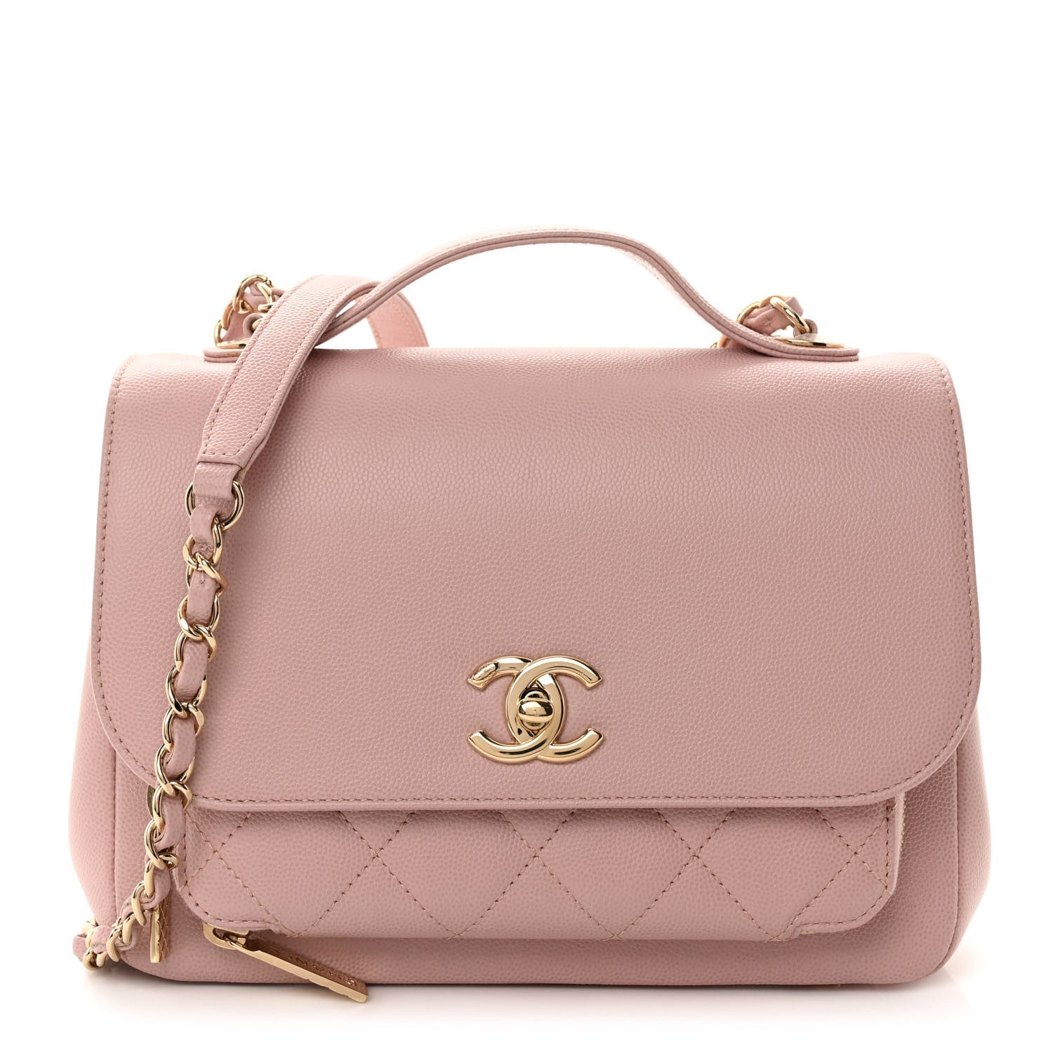 Chanel Caviar Quilted Medium Business Affinity Flap Light Pink 1 of 9