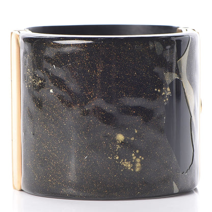 Chanel Resin Crystal CC Cuff Black Bronze 4 of 10
