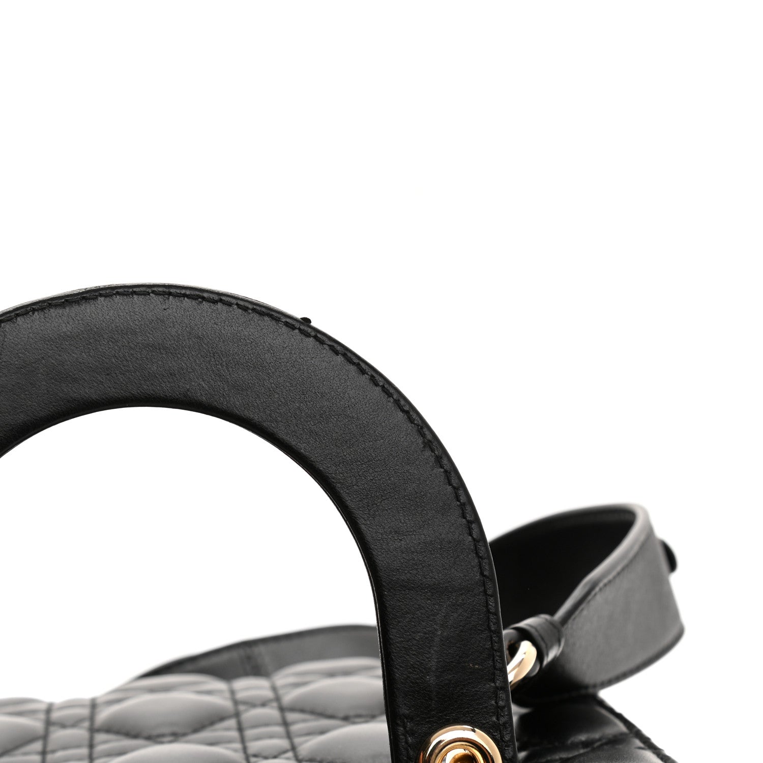 Christian Dior Lambskin Cannage Small My ABCDior Lady Dior Black 11 of 11