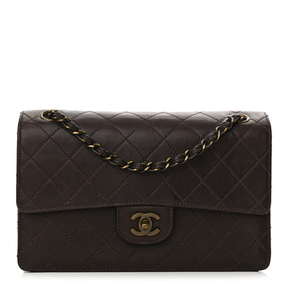 Chanel Lambskin Quilted Single Flap Dark Brown 1 of 12