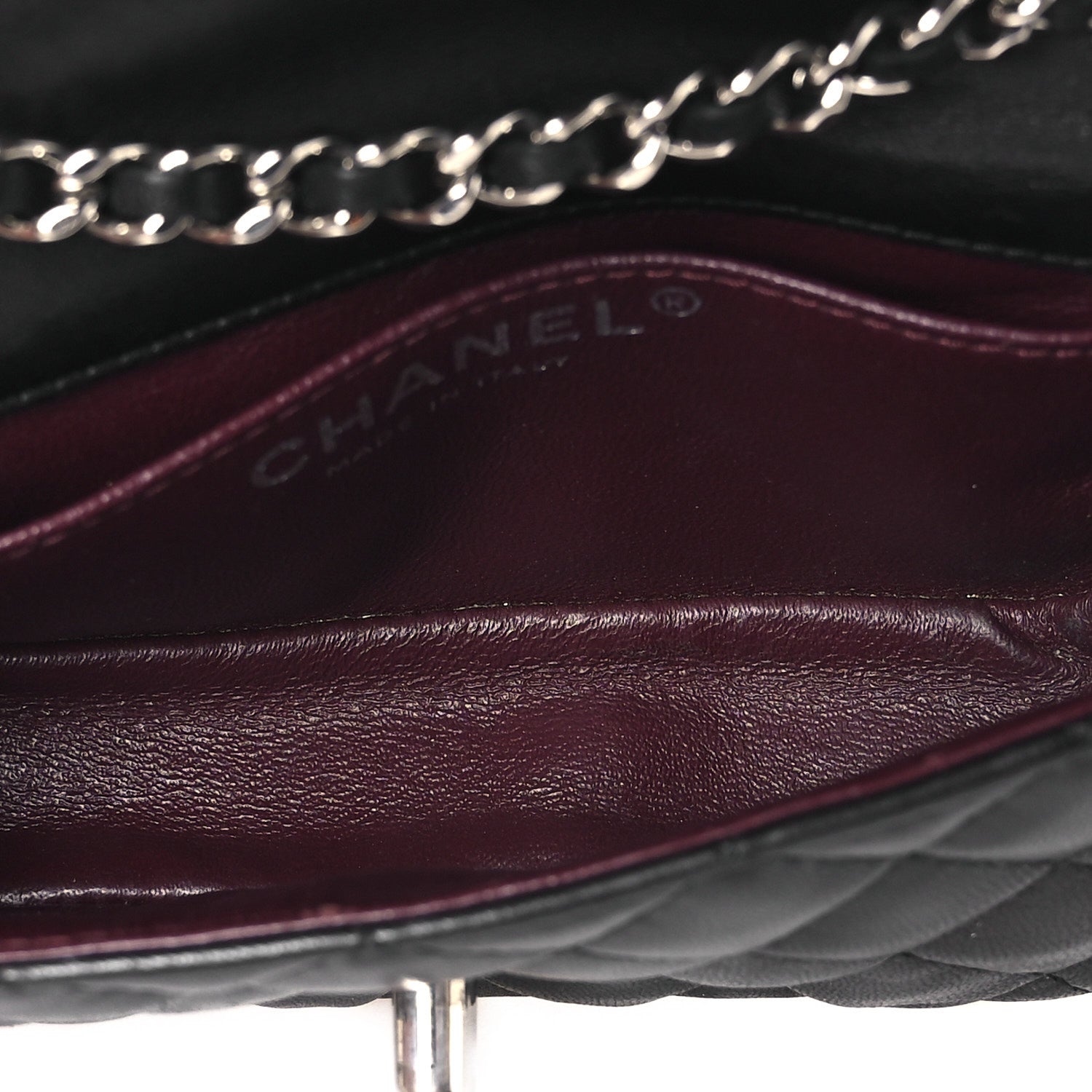 Chanel Lambskin Quilted Double Mini Flap Crossbody Black 4 of 11