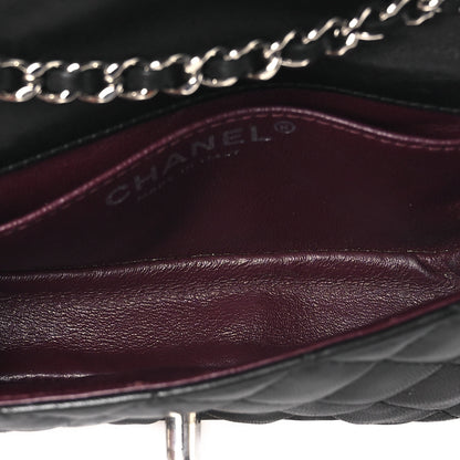 Chanel Lambskin Quilted Double Mini Flap Crossbody Black 4 of 11