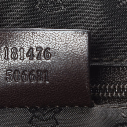Gucci Crystal Monogram Duchessa Flap Shoulder Bag Dark Brown 9 of 15