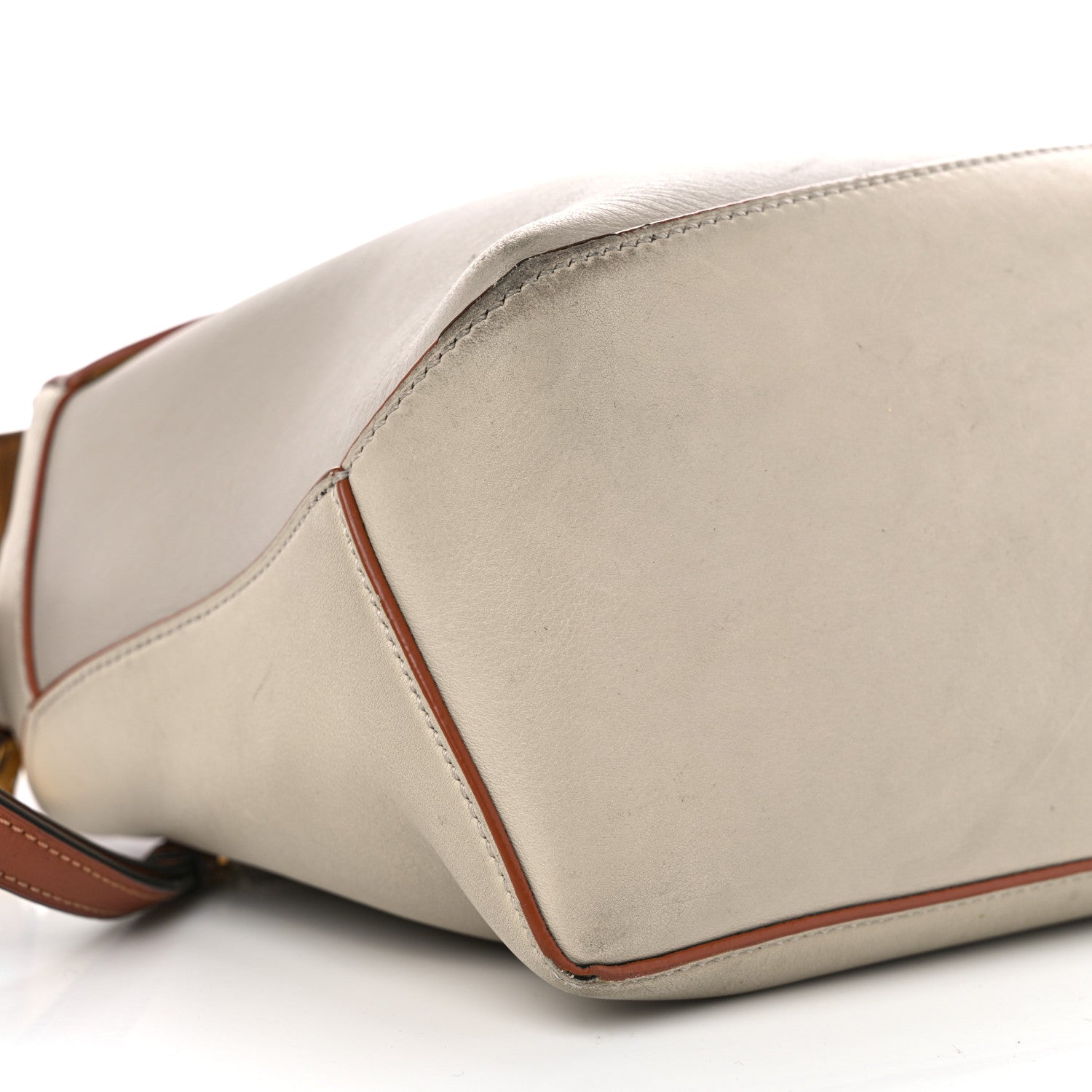 Loewe Calfskin Small Puzzle Edge Bag Ghost Soft White 8 of 16