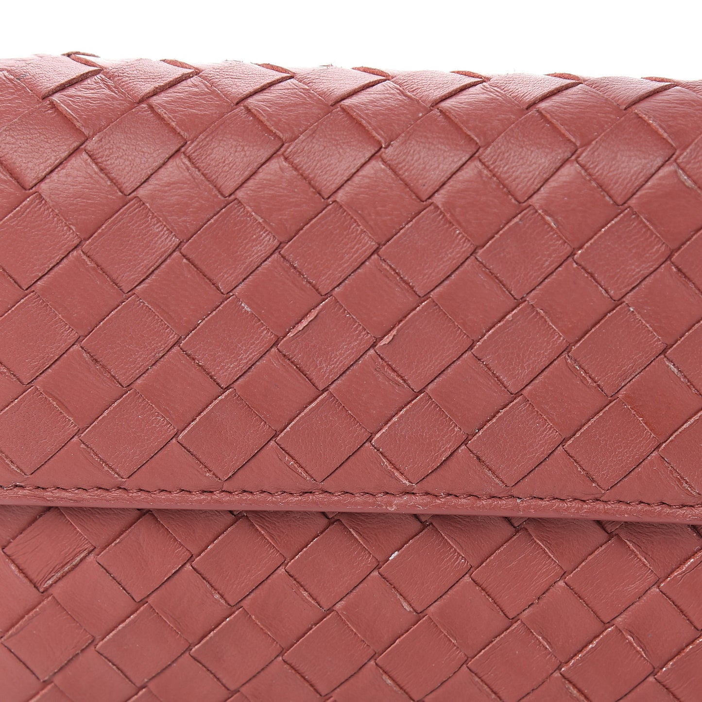 Nappa Intrecciato Continental Flap Wallet Pompei