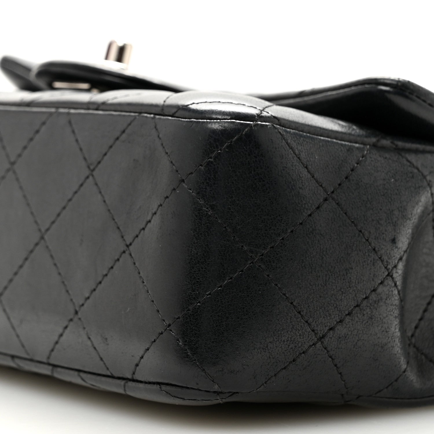 Chanel Lambskin Quilted Mini Rectangular Flap Black 10 of 15