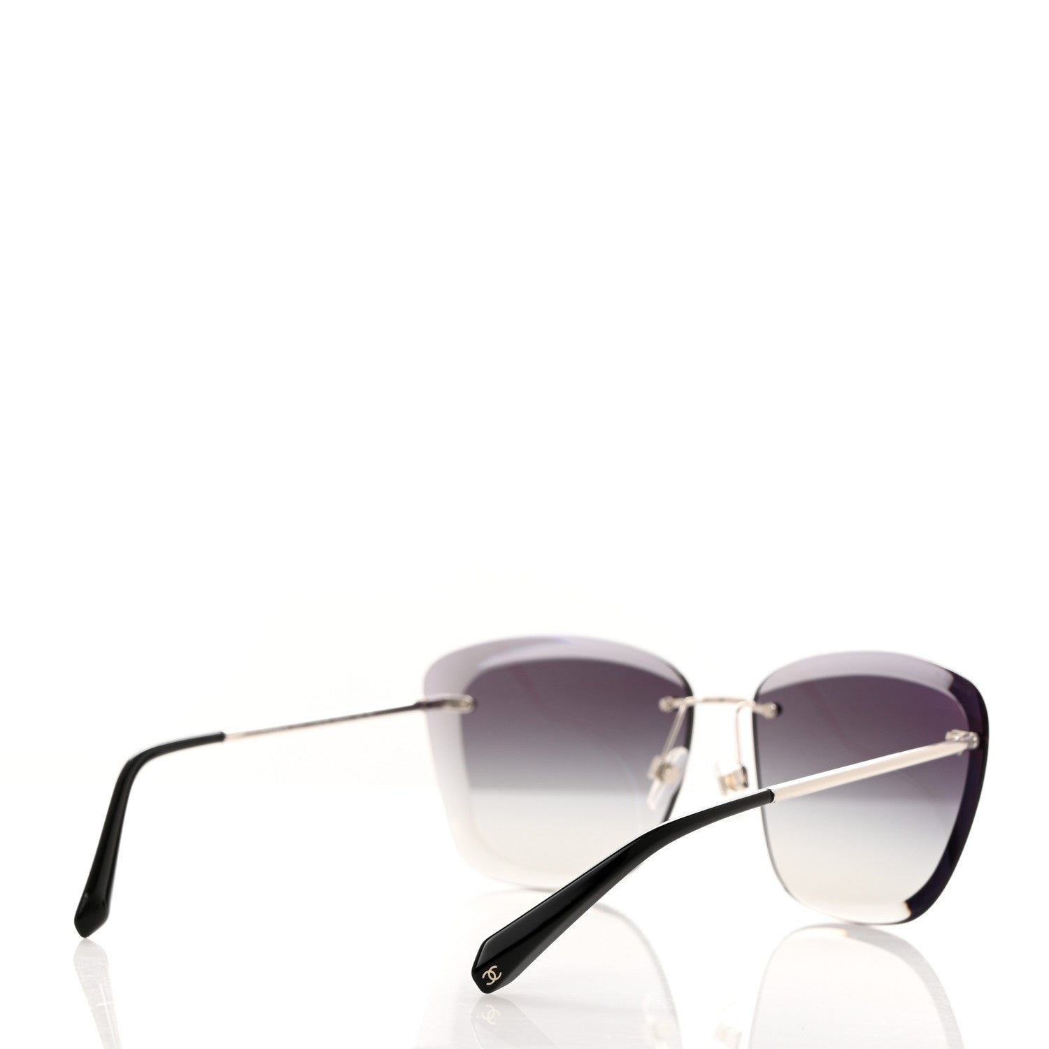 Chanel Butterfly Spring Sunglasses 4221 Dark Silver Grey 4 of 7