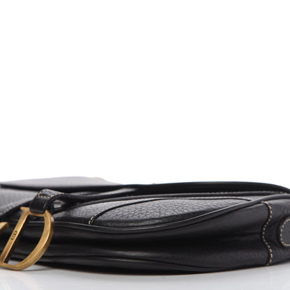 Christian Dior Calfskin Double Saddle Bag Black 7 of 10