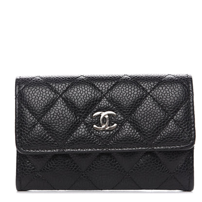 Chanel Caviar Quilted Flap Card Holder Black 1 of 9