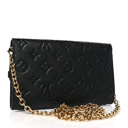 Louis Vuitton Empreinte Vavin Chain Wallet Black 3 of 9