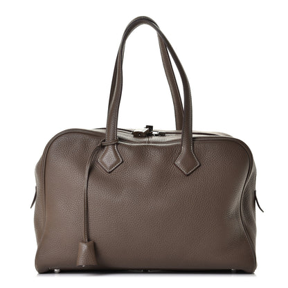 Hermes Taurillon Clemence Victoria II 35 Etoupe 1 of 7