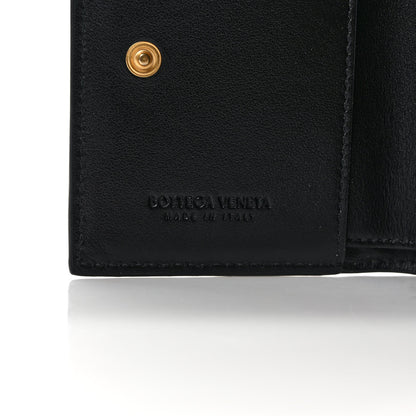 Bottega Veneta Nappa Maxi Intrecciato Small Bi-Fold Zip Wallet Black 6 of 6