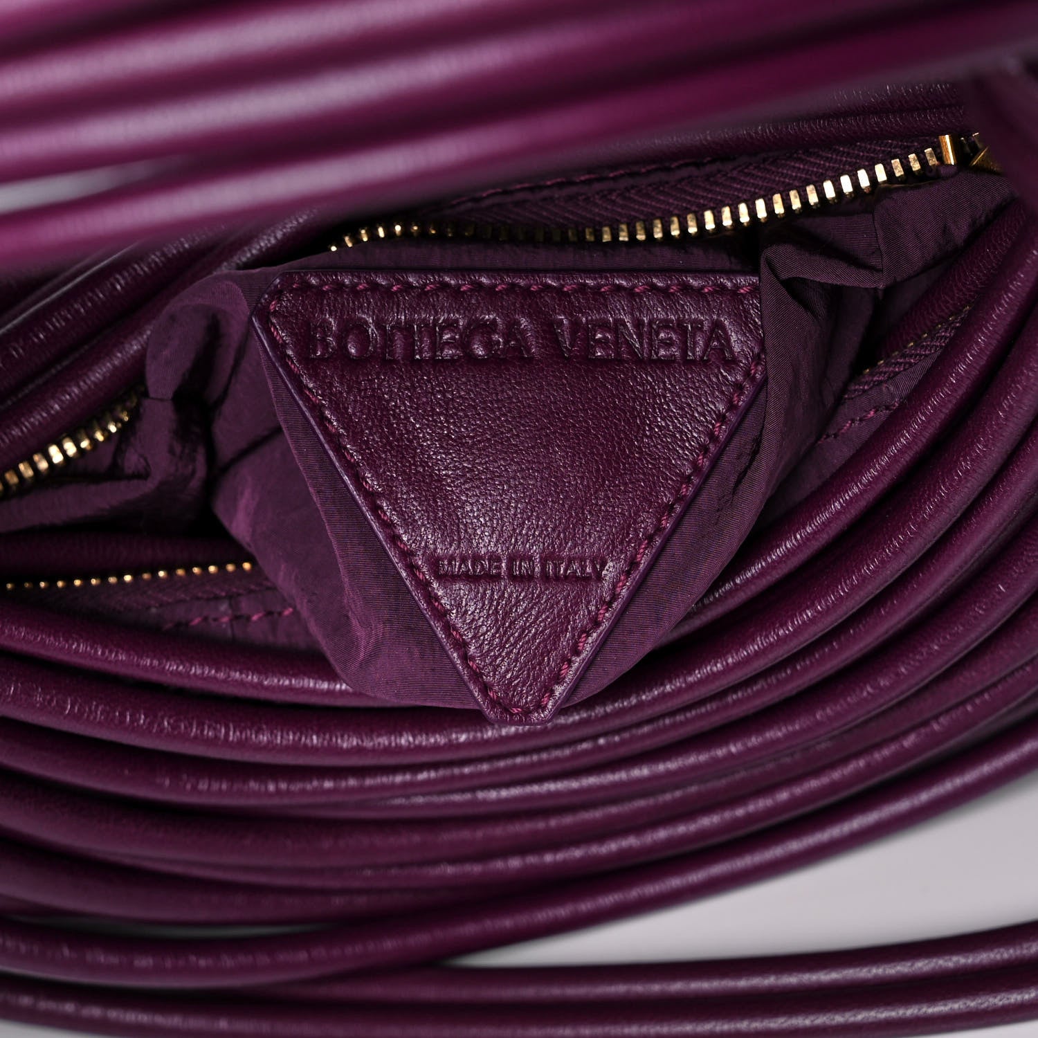 Bottega Veneta Nappa Mini Tubular Double Knot Grape 6 of 10
