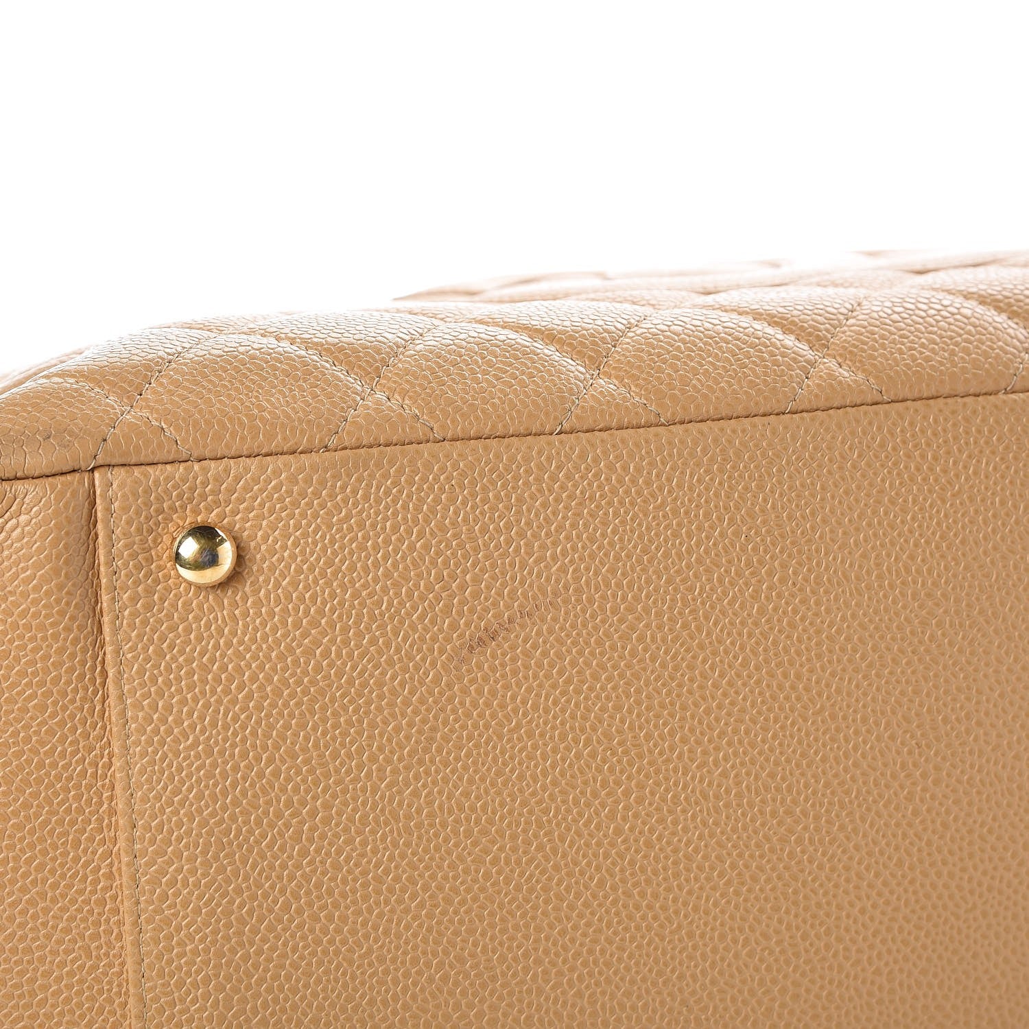 Chanel Caviar Quilted Grand Timeless Tote GTT Beige 8 of 12