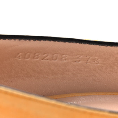 Gucci Kid Scamosciato GG Marmont Fringe 50mm Loafer Pumps 37.5 Crystal Copper 7 of 12