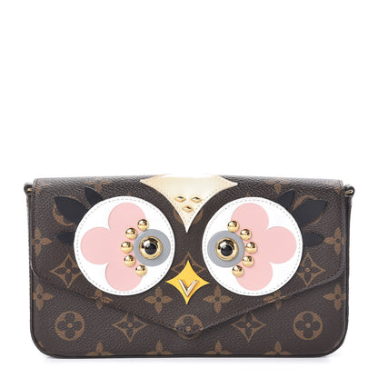 Louis Vuitton Monogram Lovely Birds Pochette Felicie Chain Wallet 1 of 10