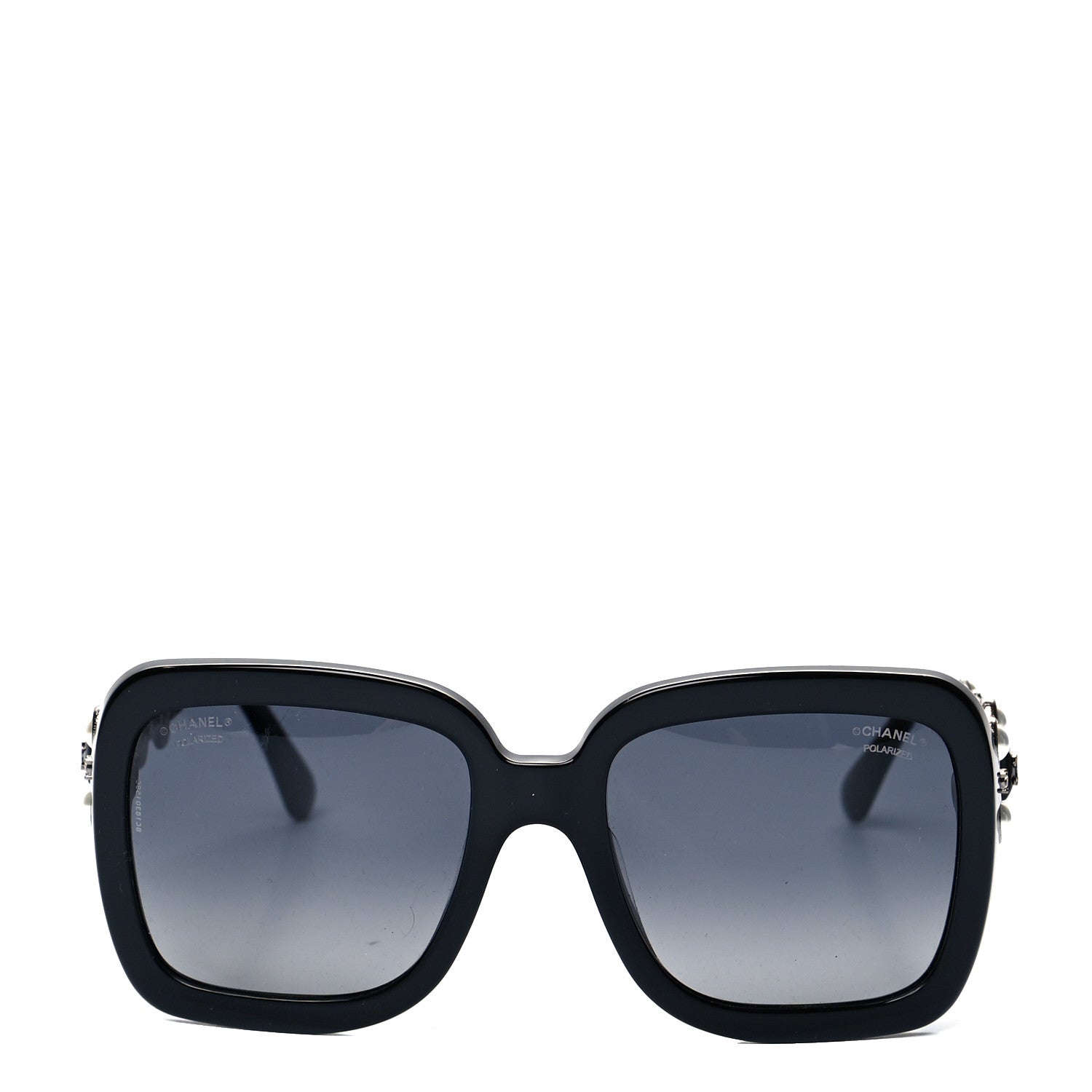 Chanel Pearl Crystal Bijoux Polarized Sunglasses 5335-B-A Black 2 of 8