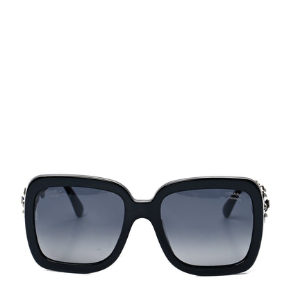 Chanel Pearl Crystal Bijoux Polarized Sunglasses 5335-B-A Black 2 of 8