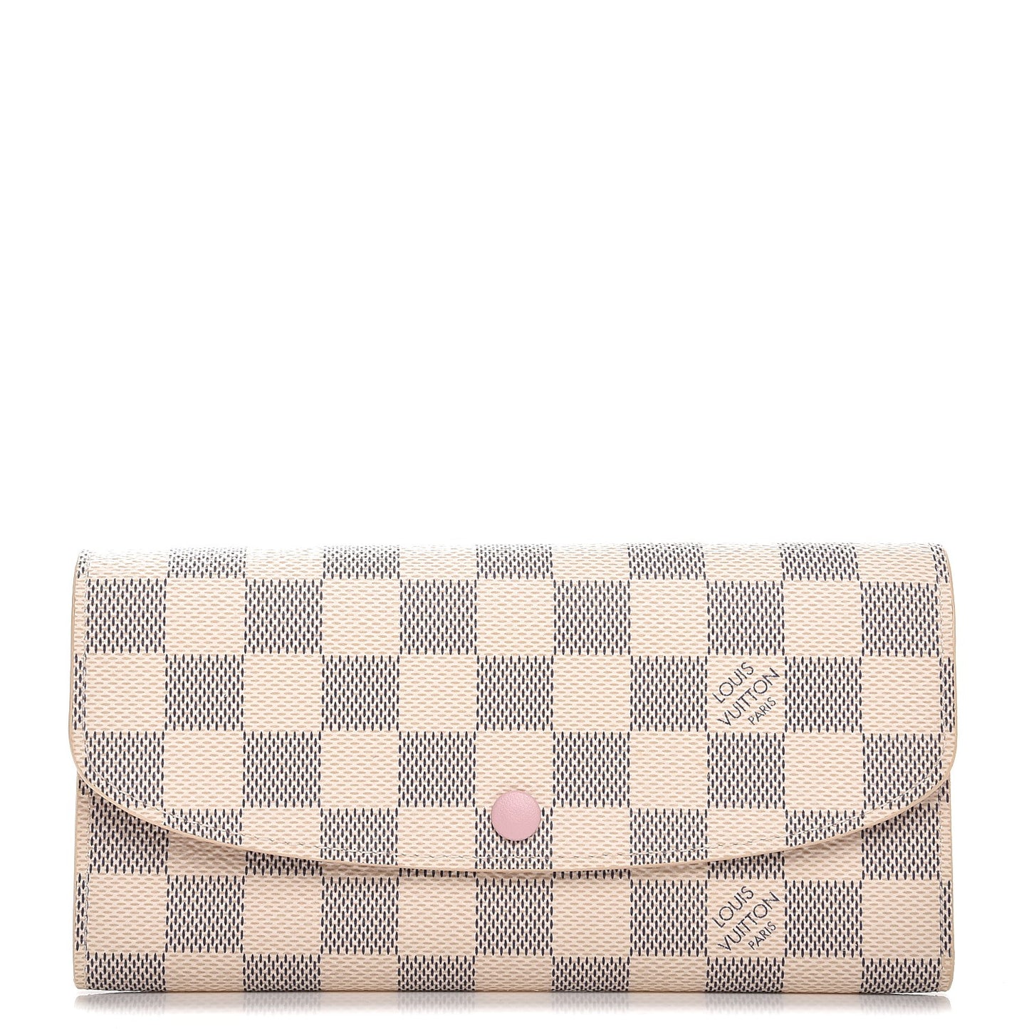 Damier Azur Emilie Wallet Rose Ballerine