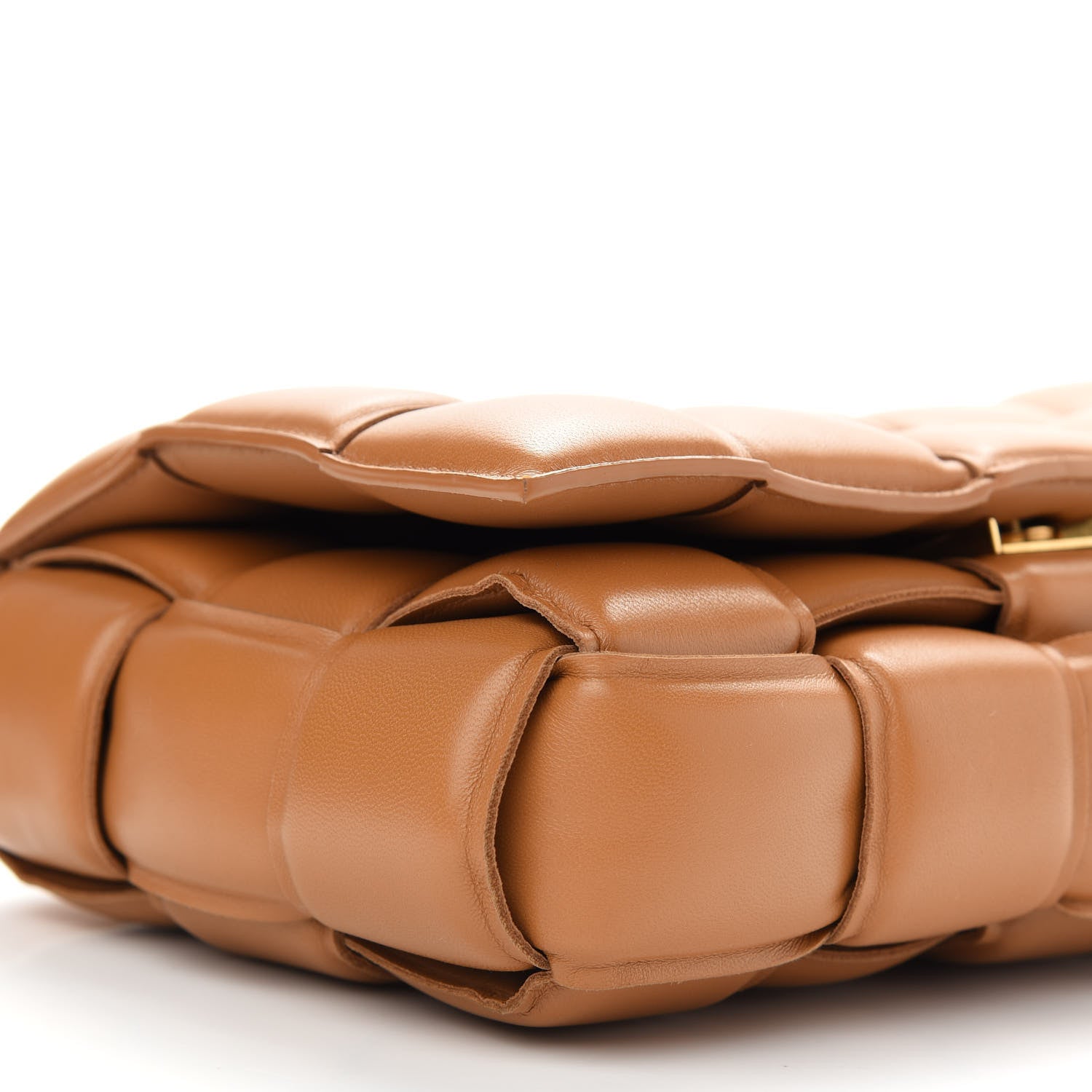 Bottega Veneta Nappa Maxi Intreccio Padded Cassette Crossbody Bag Caramel 8 of 9