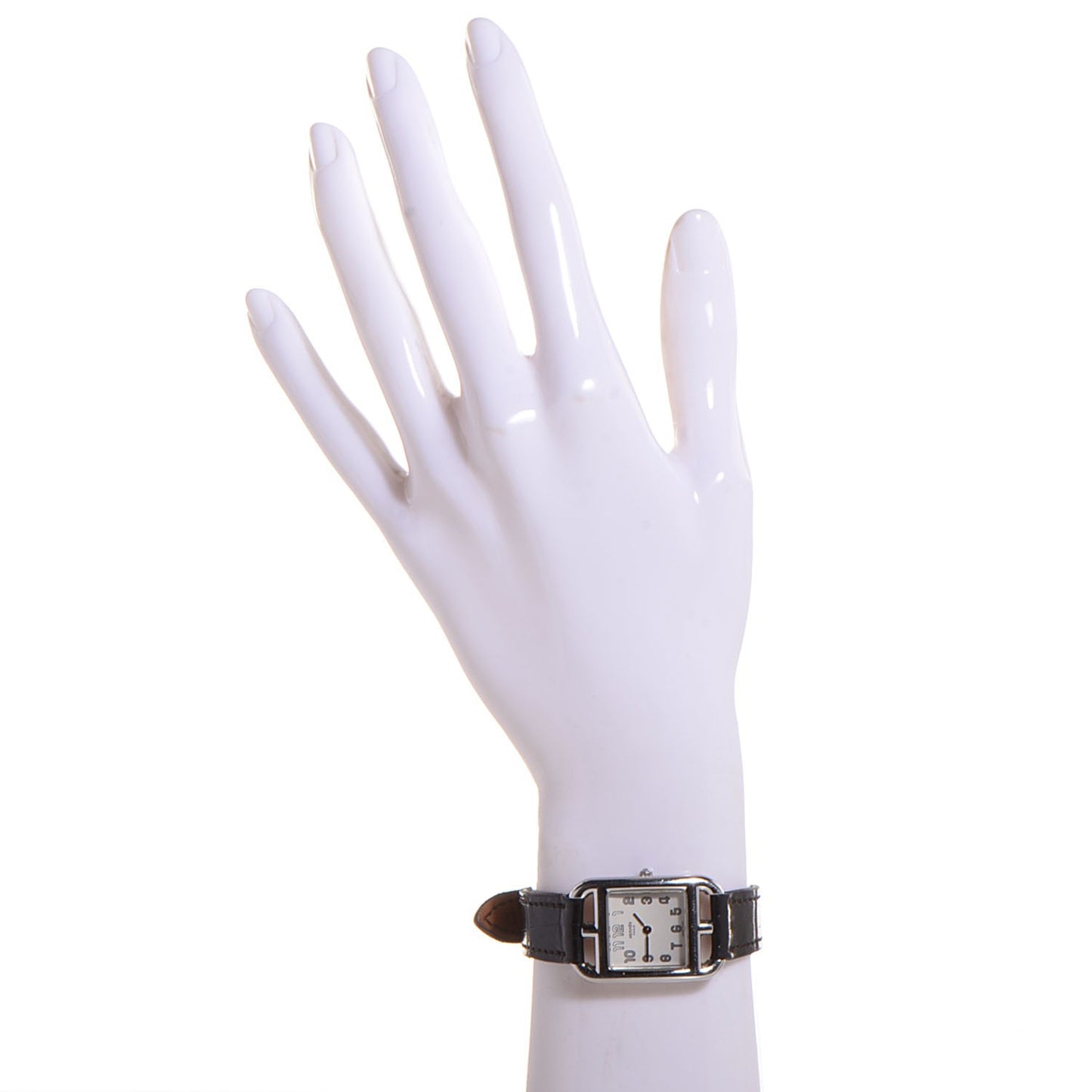 Stainless Steel Alligator 23mm Cape Cod Quartz Watch Noir