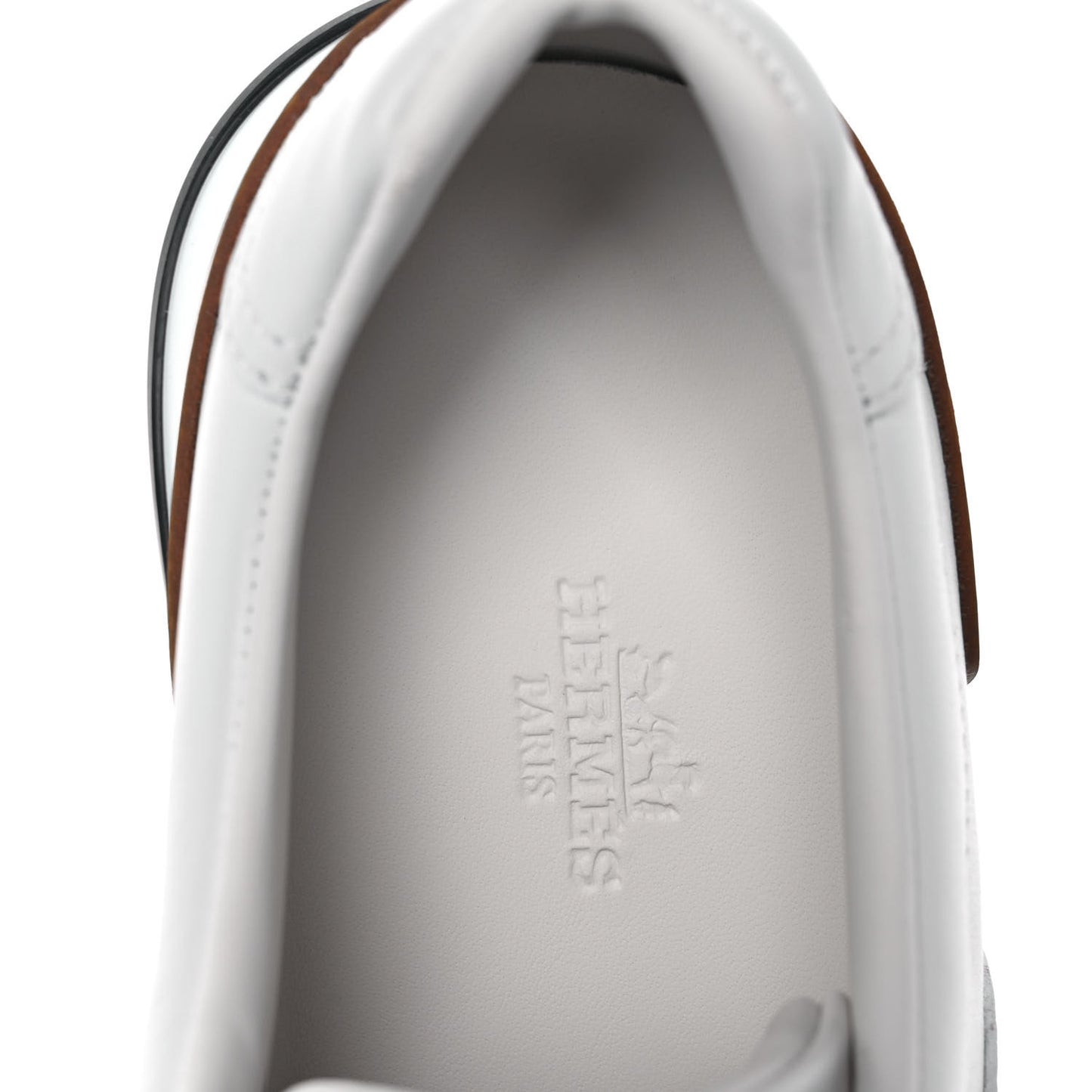 Calfskin Womens Trail Sneakers 38 White