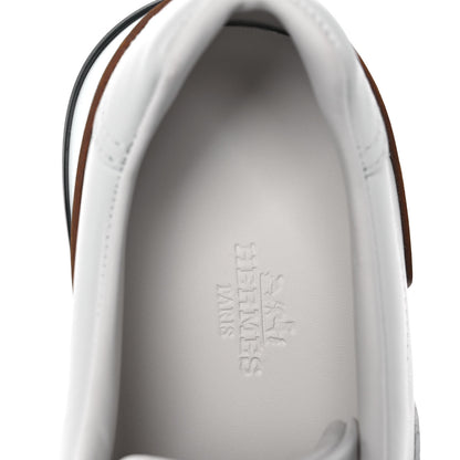 Hermes Calfskin Womens Trail Sneakers 38 White 7 of 7