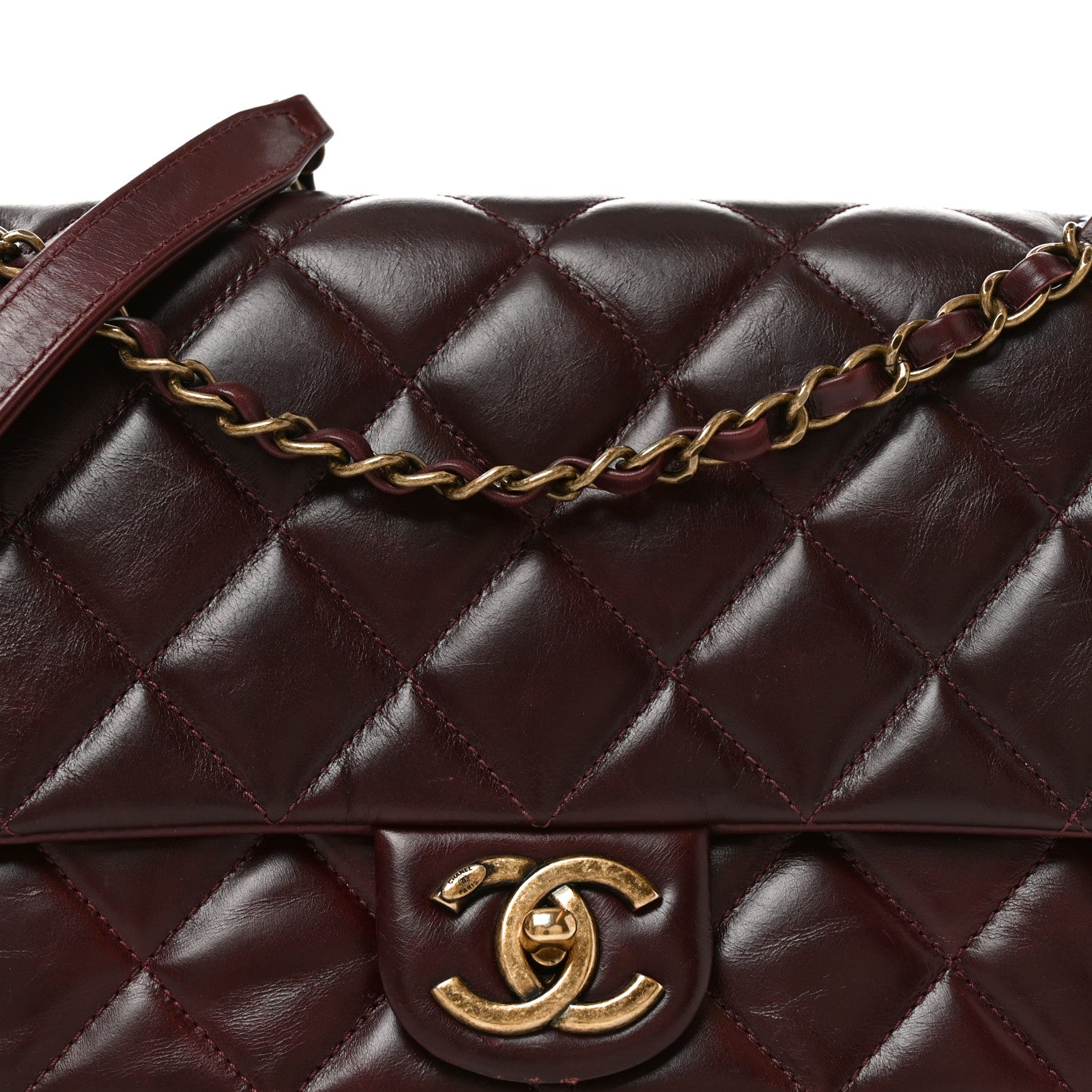 Chanel Hot Stamping Calfskin Tale Of Salzburg Flap Burgundy 8 of 11