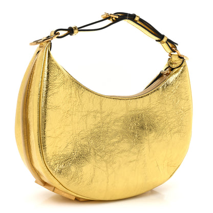 Fendi Rock Millenium Small Fendigraphy Hobo Gold 3 of 10
