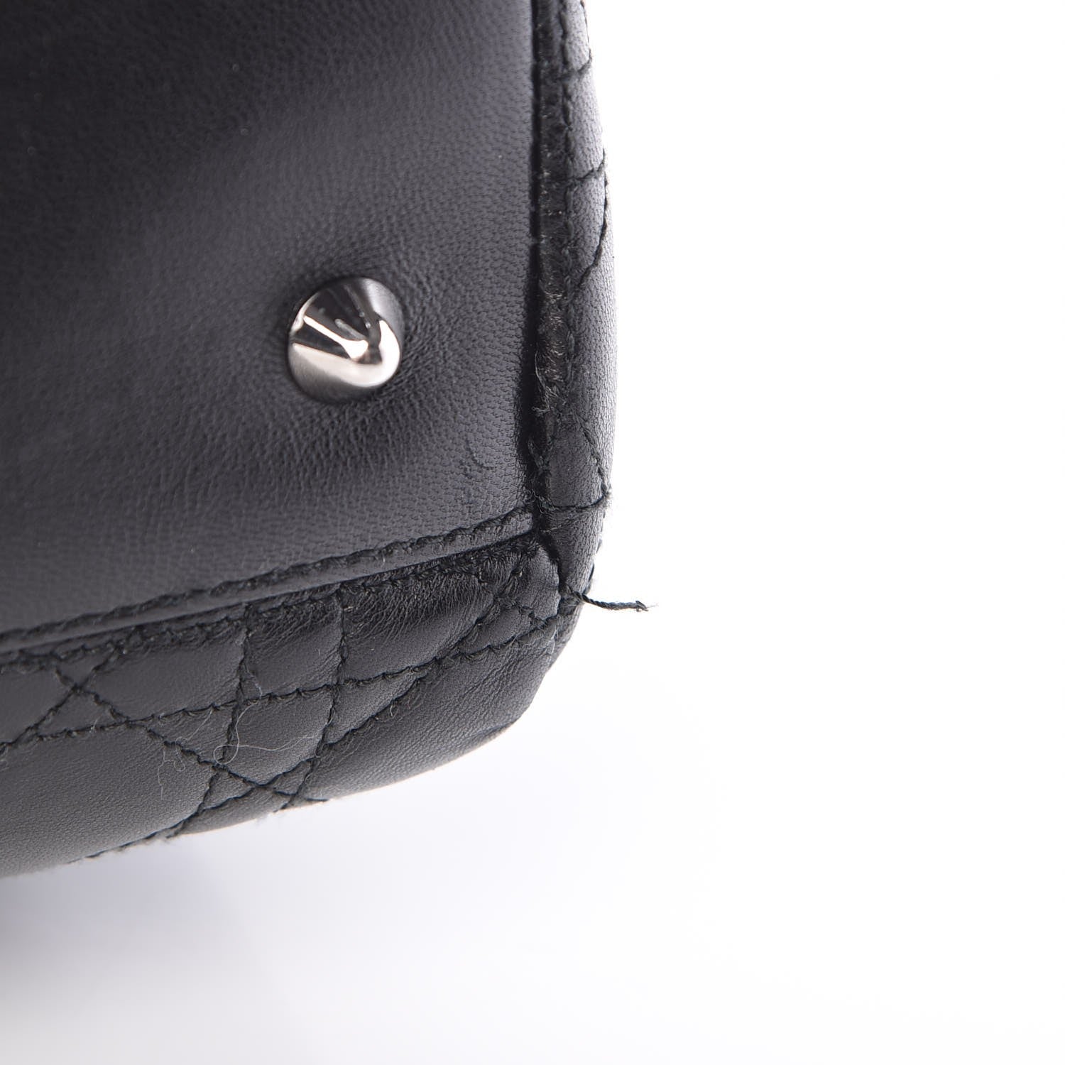 Christian Dior Lambskin Cannage Large Dior Soft Shopping Tote Black 8 of 10