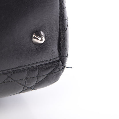 Christian Dior Lambskin Cannage Large Dior Soft Shopping Tote Black 8 of 10