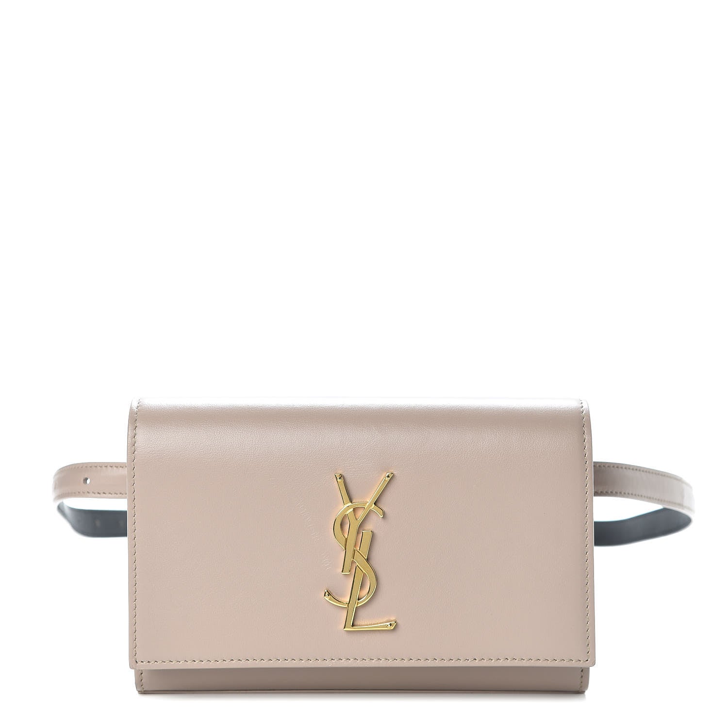 Saint Laurent Smooth Calfskin Monogram Kate Belt Bag Natural 1 of 9